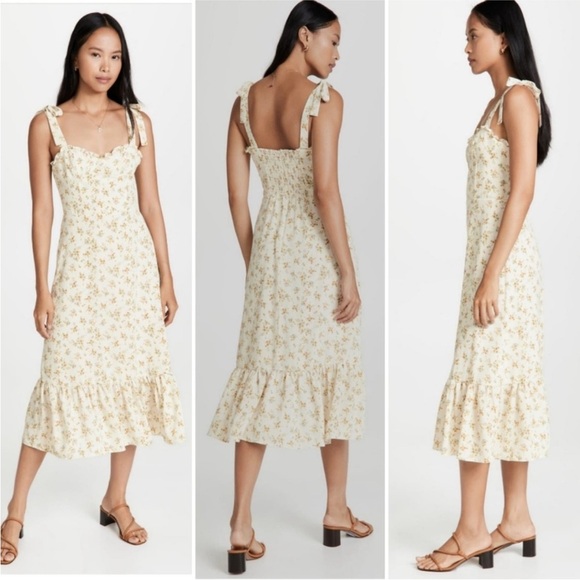 NWT o.p.t Toile de Jouy Floral Print Sleeveless Midi Dress, Size 8 - Picture 12 of 13